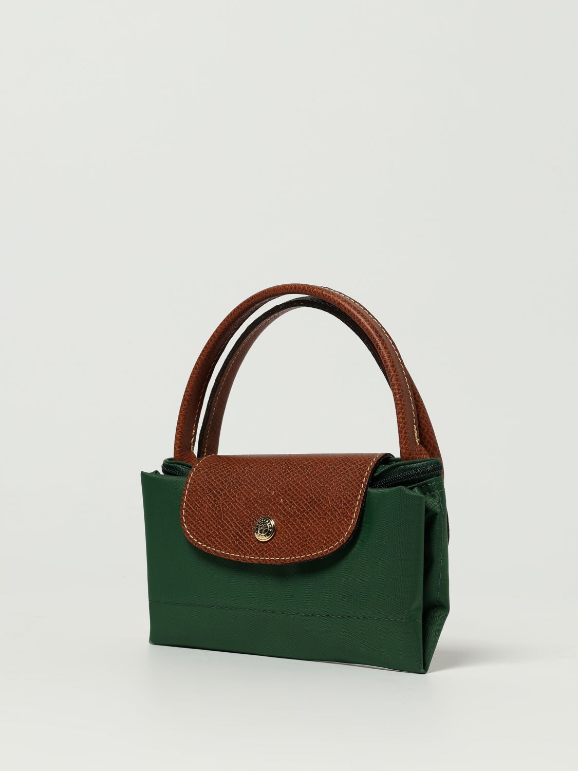 バッグ・カバンその他 LONGCHAMP Woman Mini bag Brick Red 34175089 P97 Le Pliage Original Pouch with handle Brick - Recycled canvas