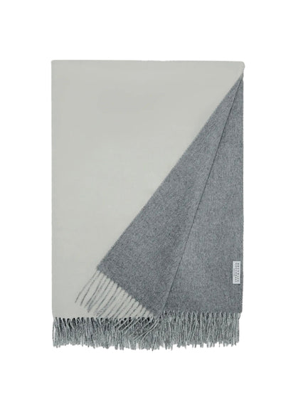 Brunello Cucinelli BLANKET - Grey Light/Panama
