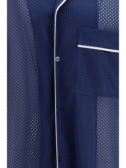 MOSCHINO Technical mesh Shirt with reversed 22 print