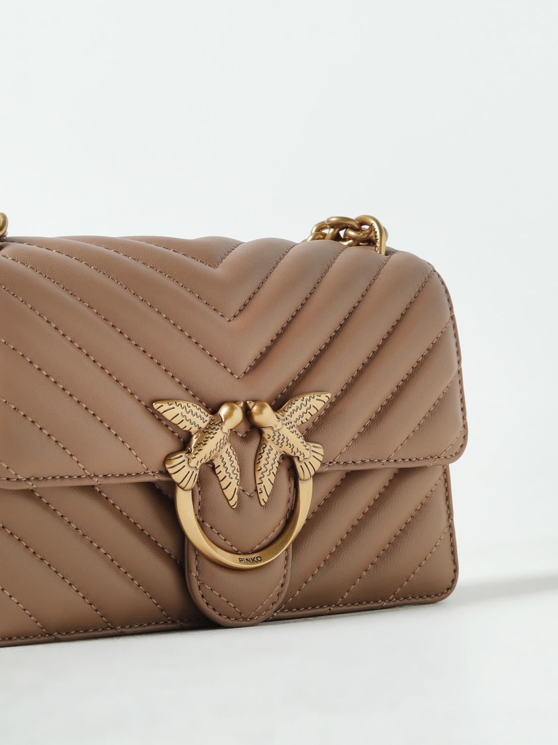 Pinko Mini Bag Woman Beige
