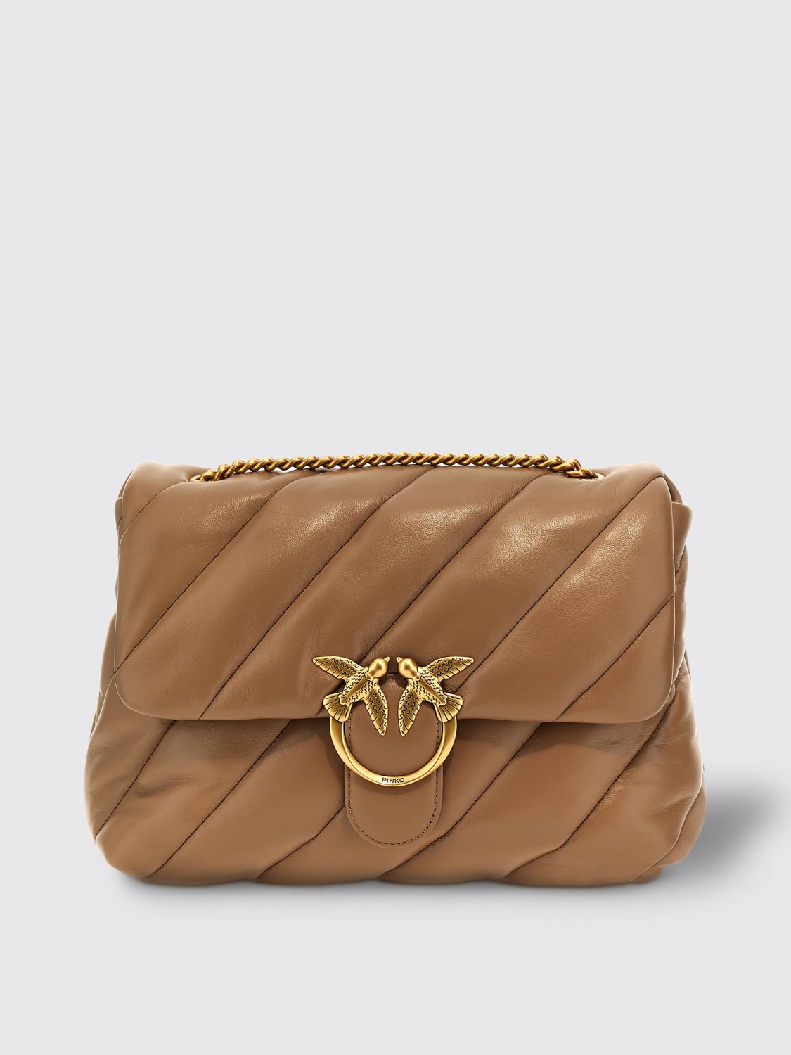 Pinko Shoulder Bag Woman Beige