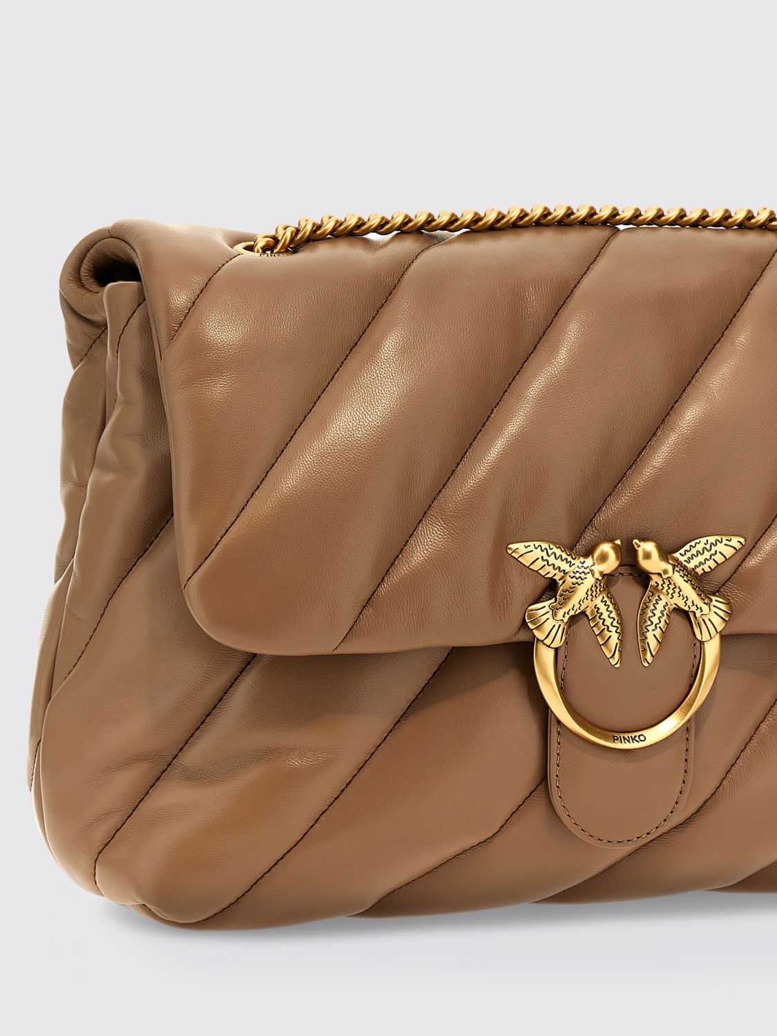 Pinko Shoulder Bag Woman Beige