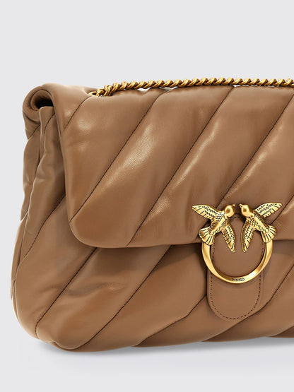 Pinko Shoulder Bag Woman Beige