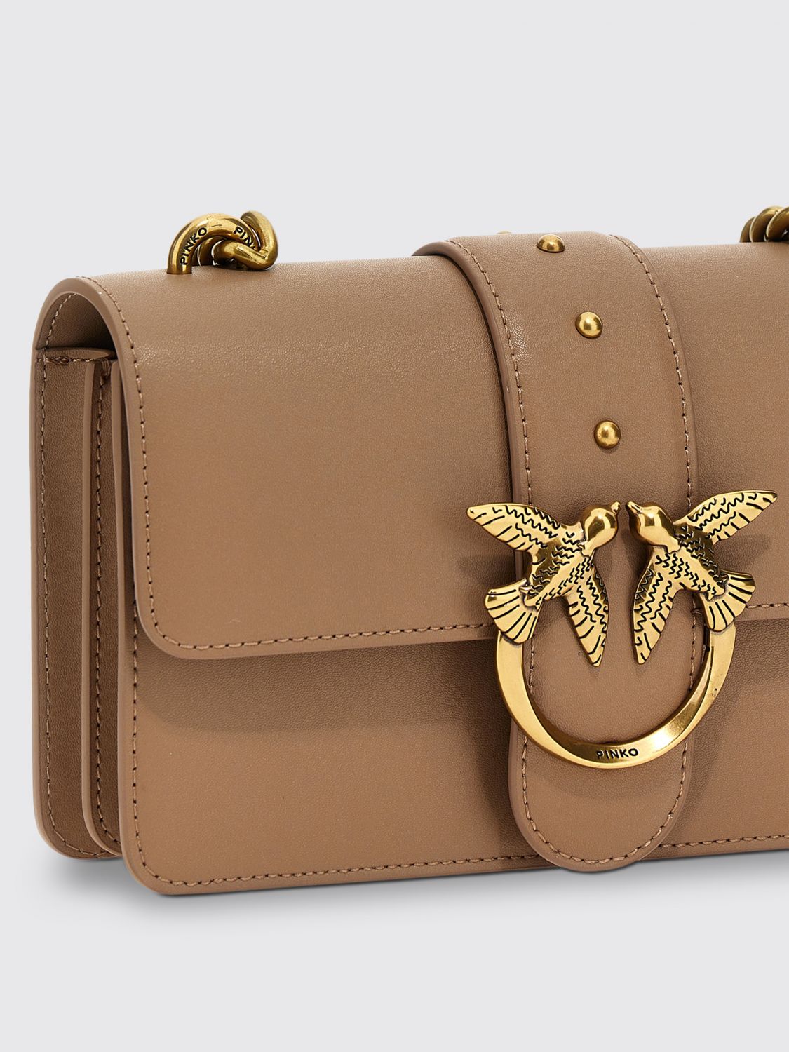 Pinko Mini Bag Woman Beige