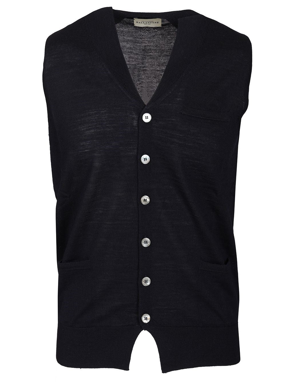 Ballantyne V-Neck Vest - Blue
