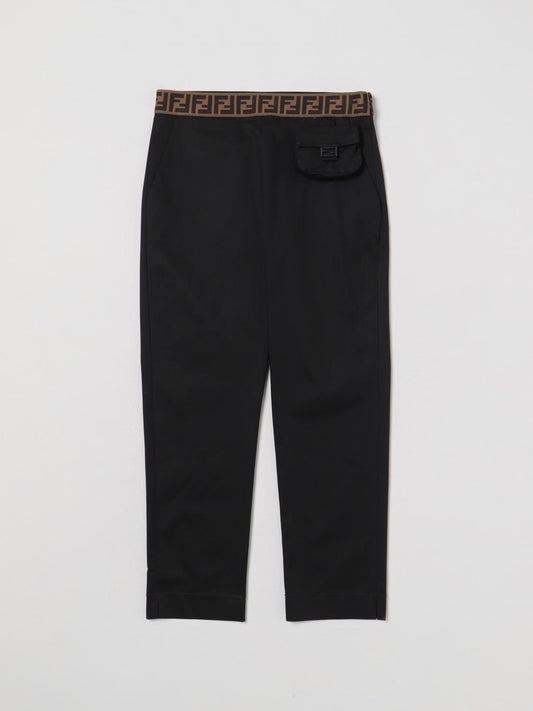 Fendi Pants Kids Black