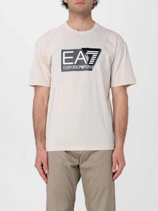 Ea7 T Shirt Men Pearl