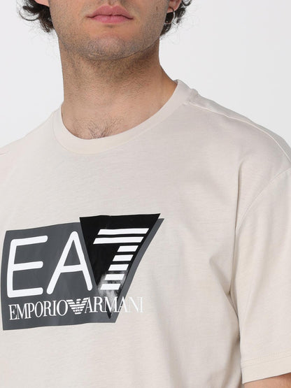 Ea7 T Shirt Men Pearl