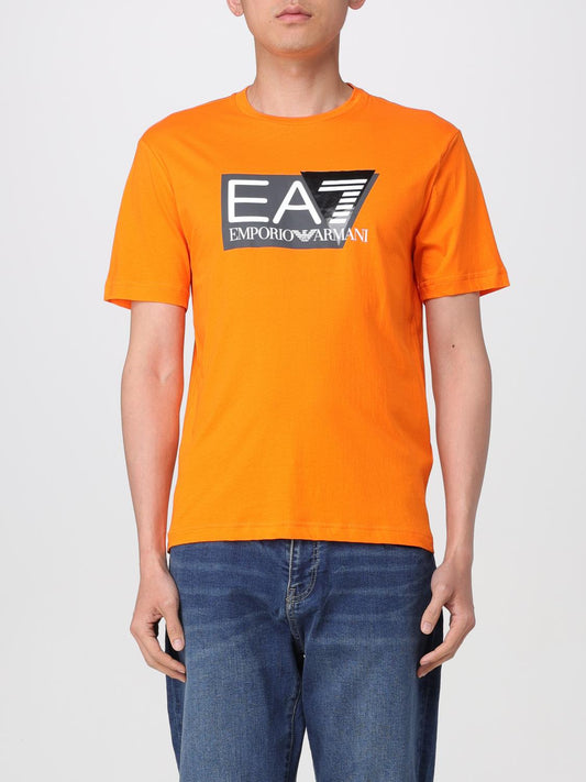 Ea7 T Shirt Men Orange