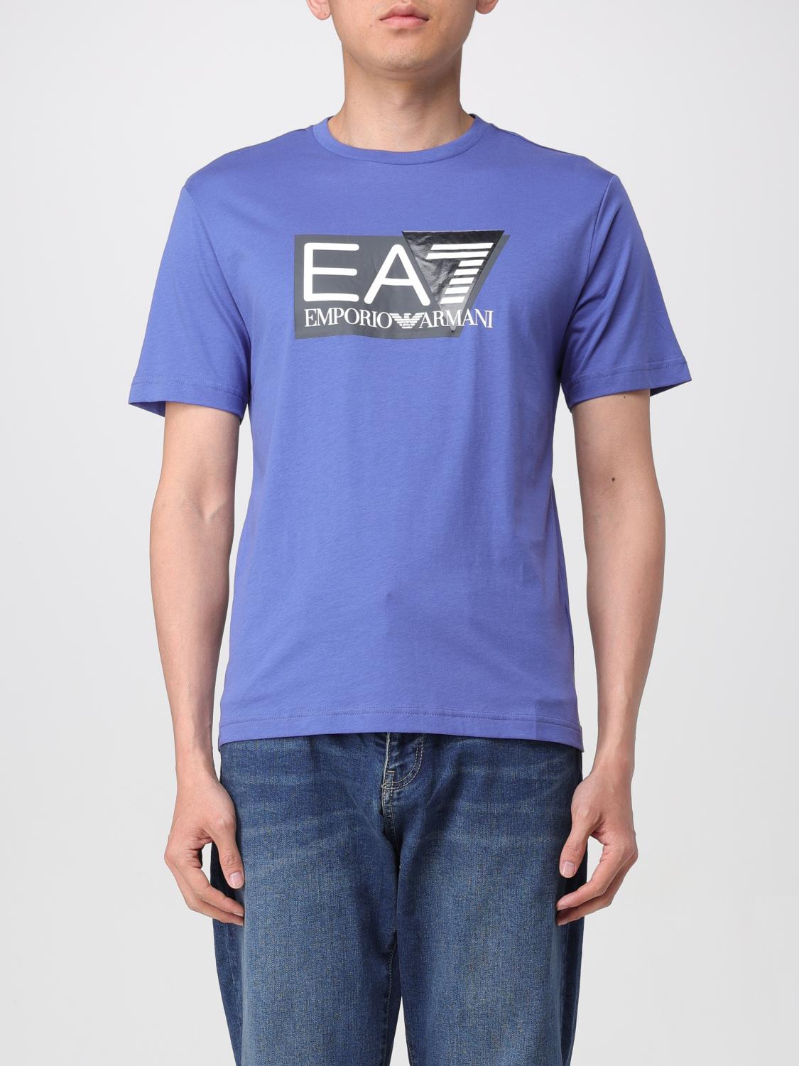 Ea7 T Shirt Men Orange