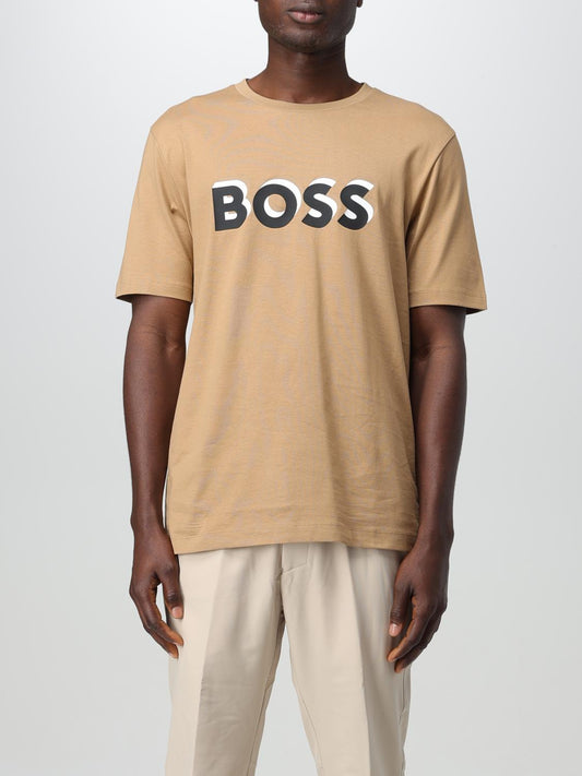 Boss T Shirt Men Beige