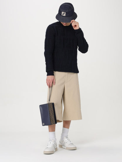 Fendi Briefcase Men Navy