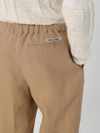 Fendi Pants Men Tobacco