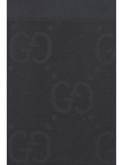 Gucci Scarf in wool and silk - Black