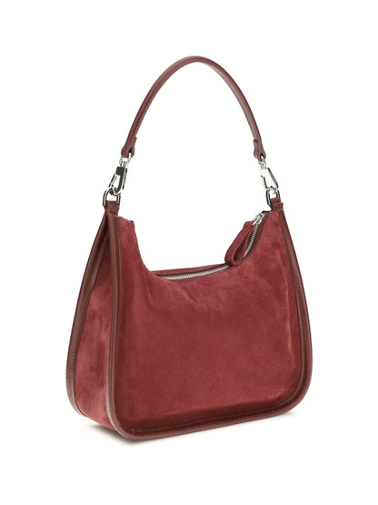 Pierre Hardy Alpha Day Miss leather Shoulder Bag - Suede Calf Calf Carmine Burgundy