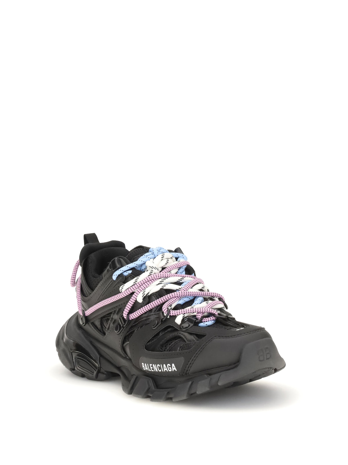 Balenciaga Track Trail Sneakers - Blk/Pink/Blue/Beige
