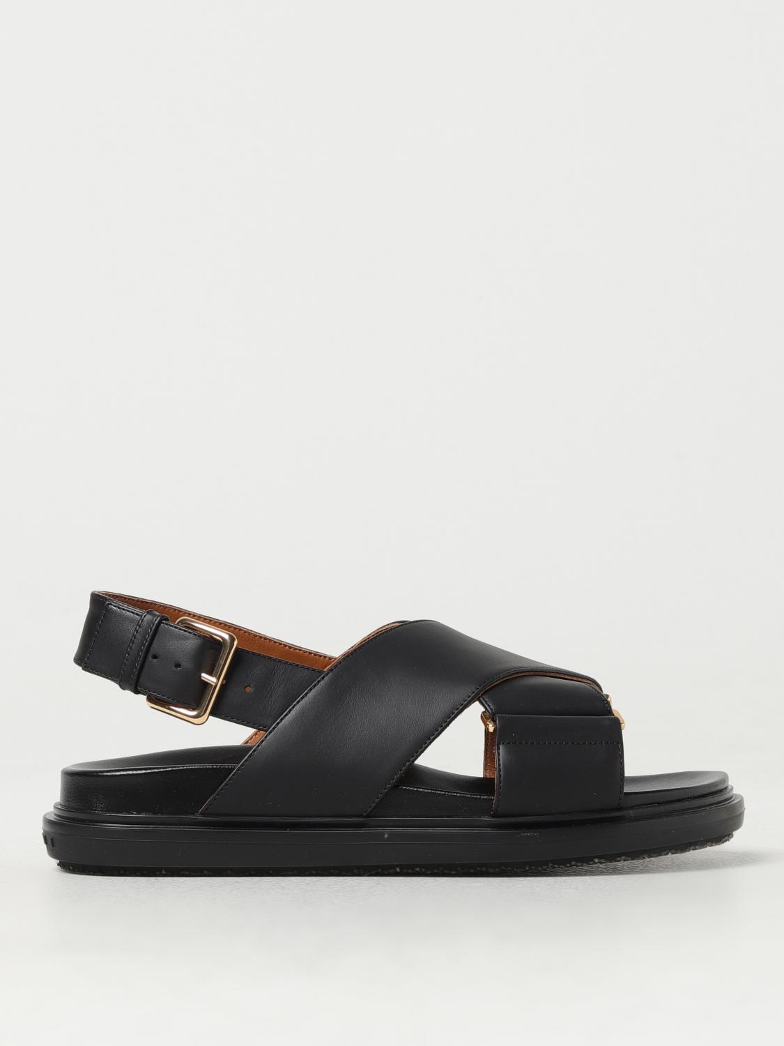 Marni Flat Sandals Woman Black