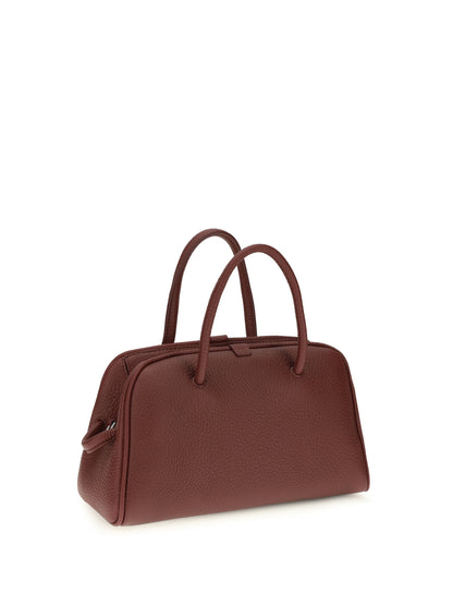 Jacquemus Le Petit Turismo leather Top Handle Bag - Burgundy