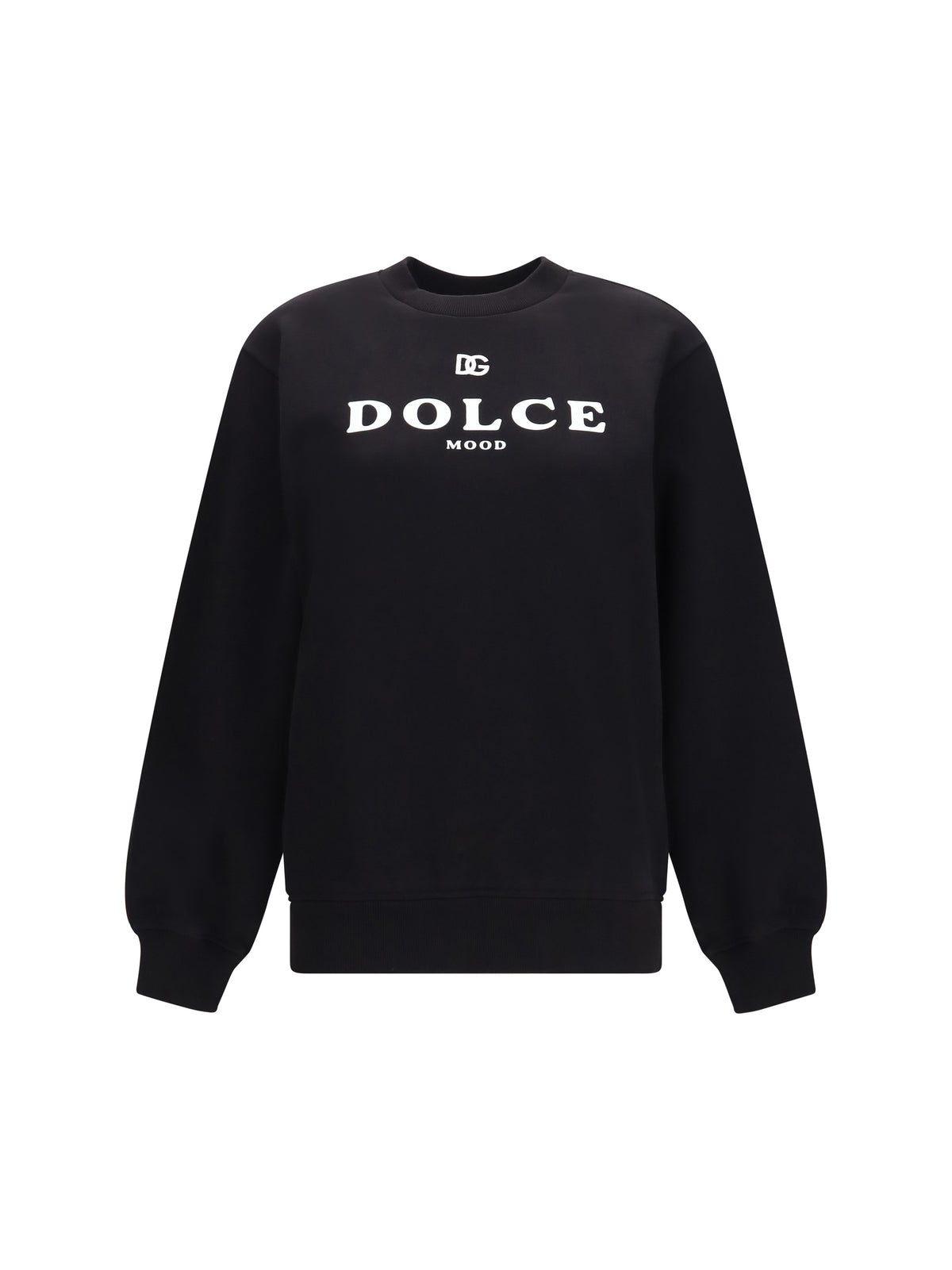 Dolce & Gabbana Cotton logo crewneck Sweatshirt - Black
