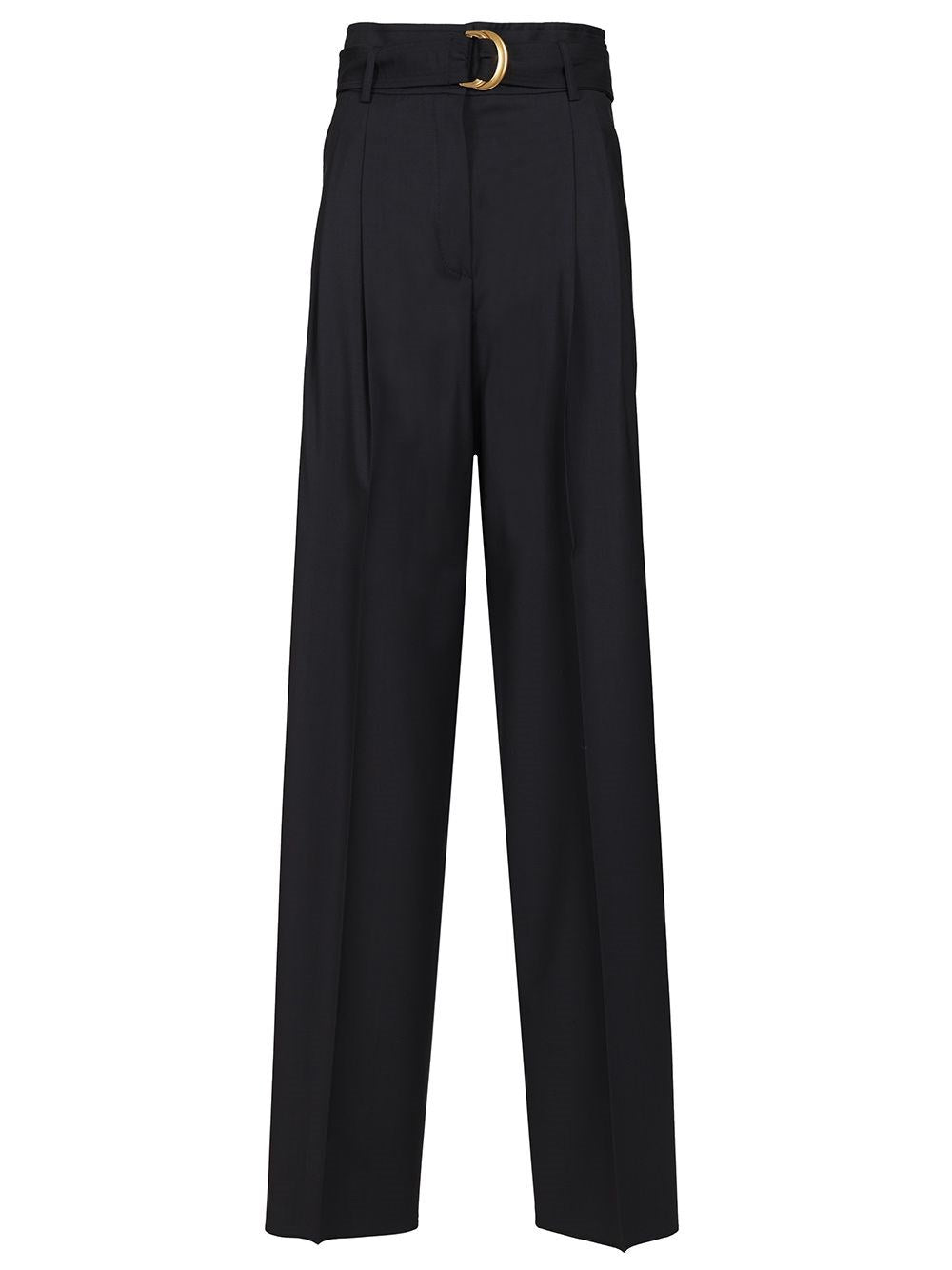 Studio Max Mara High-Waisted Trousers - Blue