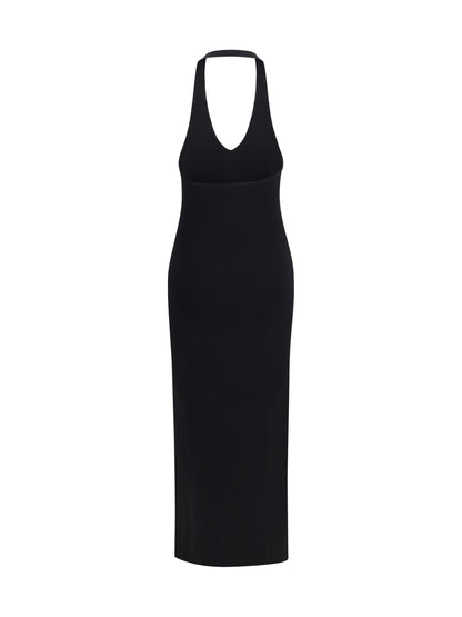 Toteme Halter-neck knit Dress - Black