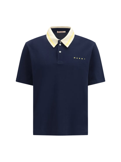MARNI Piqué Polo Shirt