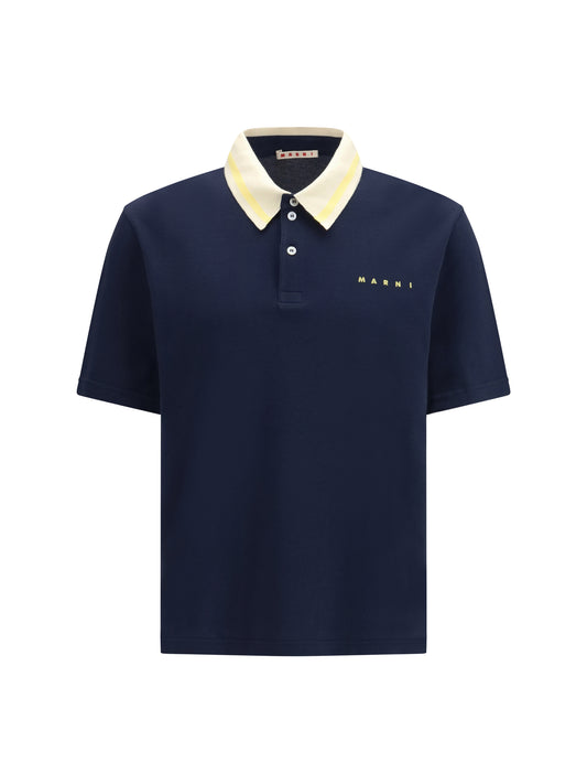 MARNI Piqué Polo Shirt