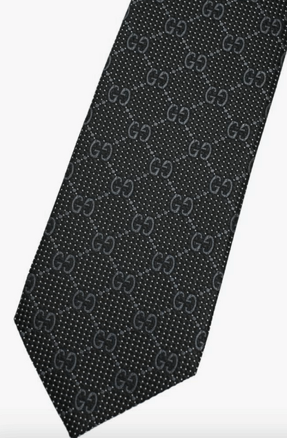 Gucci GG Jacquard Silk Tie