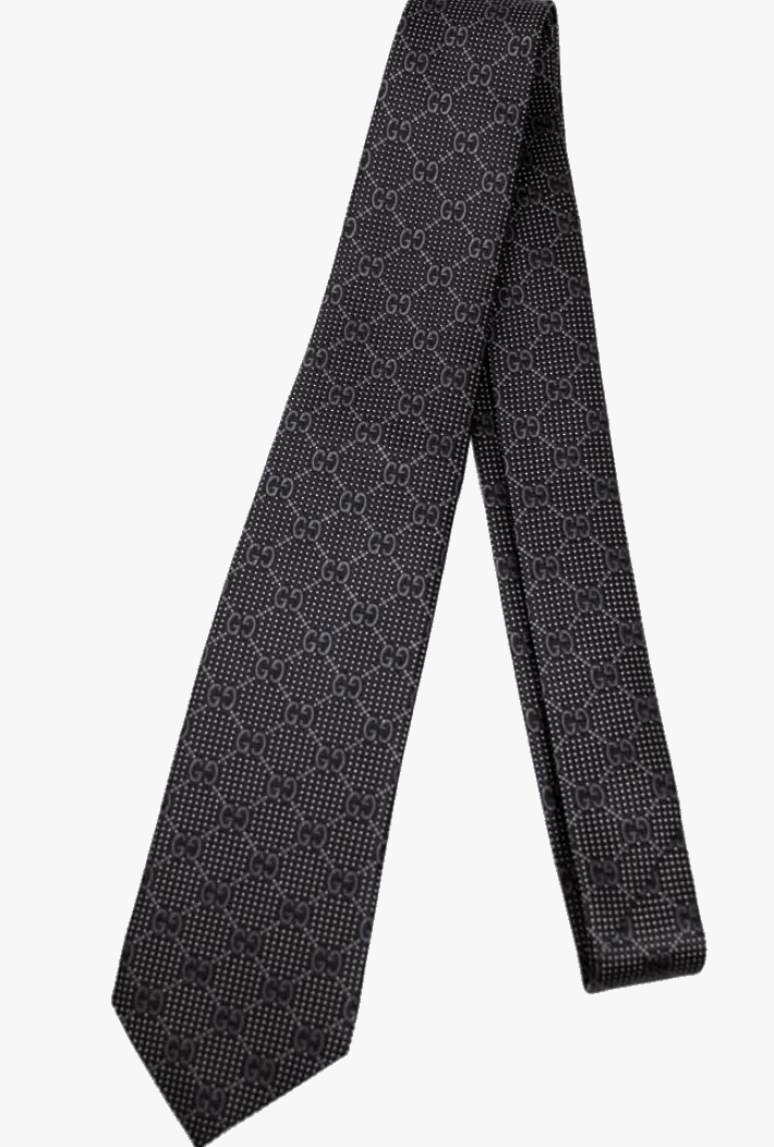 Gucci GG Jacquard Silk Tie