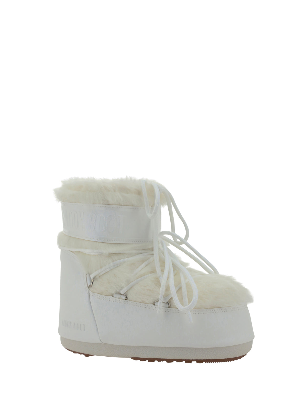 Moon Boot Icon Low Faux Fur Boots - Optical White