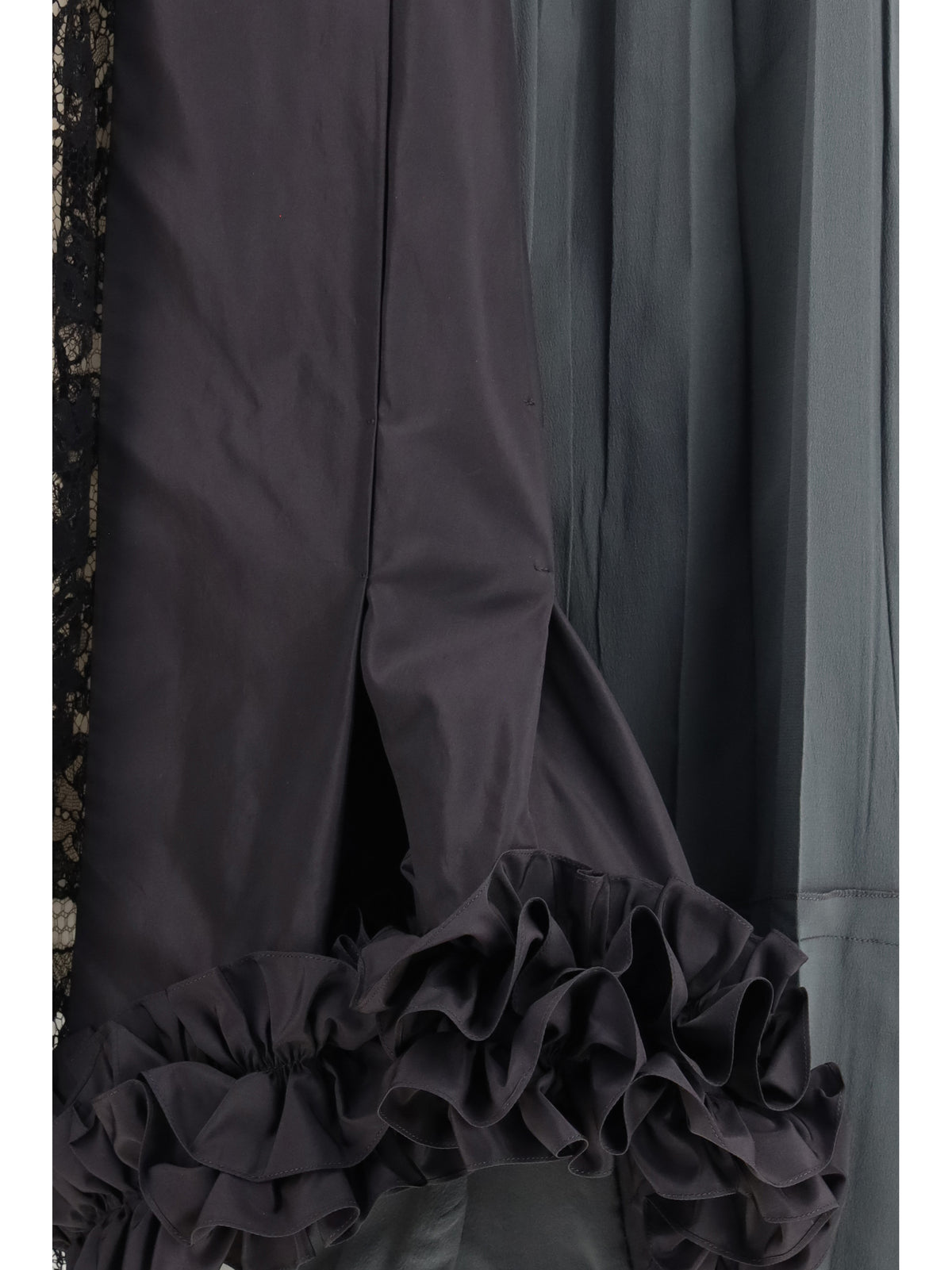 Prada Patchwork Midi Skirt with panel construction - Ematite