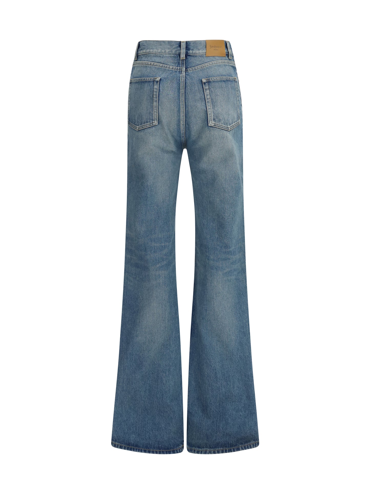 SAINT LAURENT Logo-motif Jeans S Pants