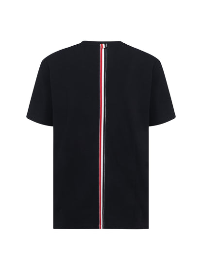 THOM BROWNE Short sleeve cotton T-shirt