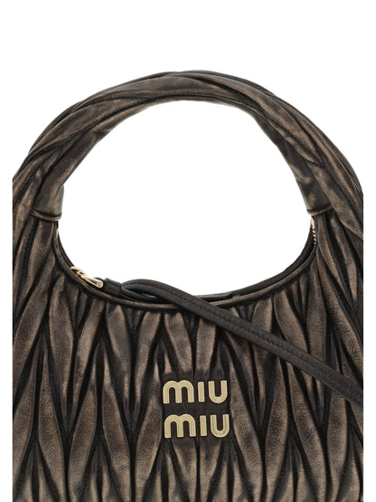 Miu Miu Wander Handbag in quilted leather - Caffe'