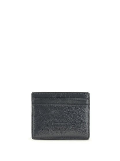 PINKO Shiny leather Card Holder