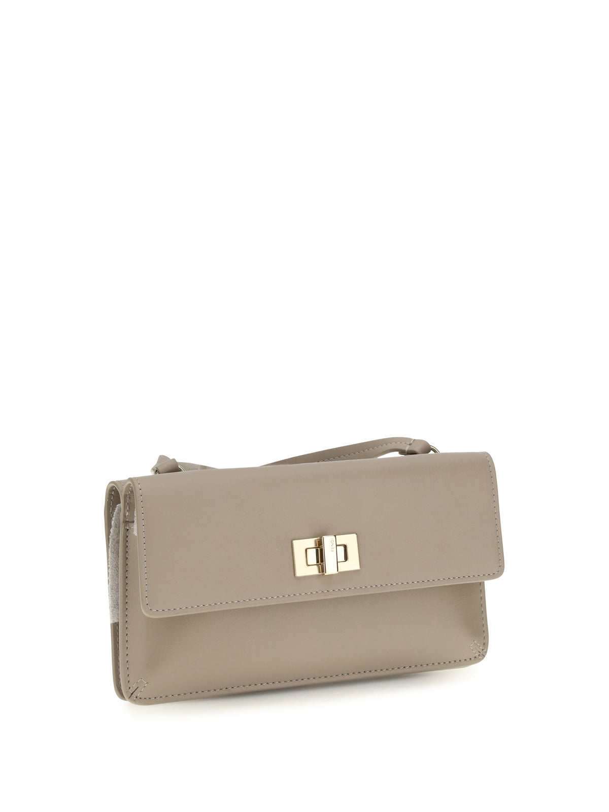 Fendi Peekaboo Chain Wallet - Tortora