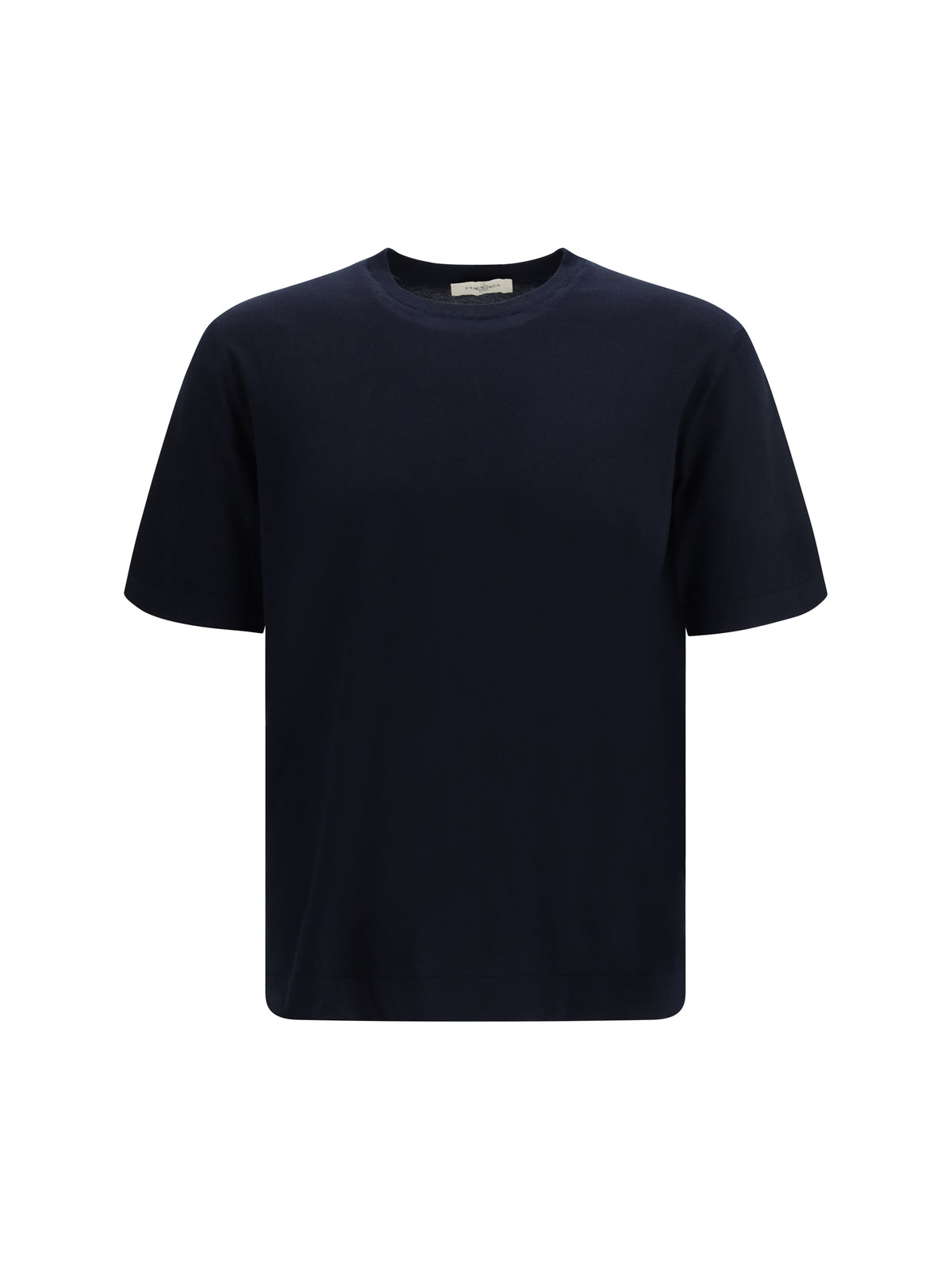 Piacenza Cashmere Short-sleeve crewneck Sweater - Dark Navy