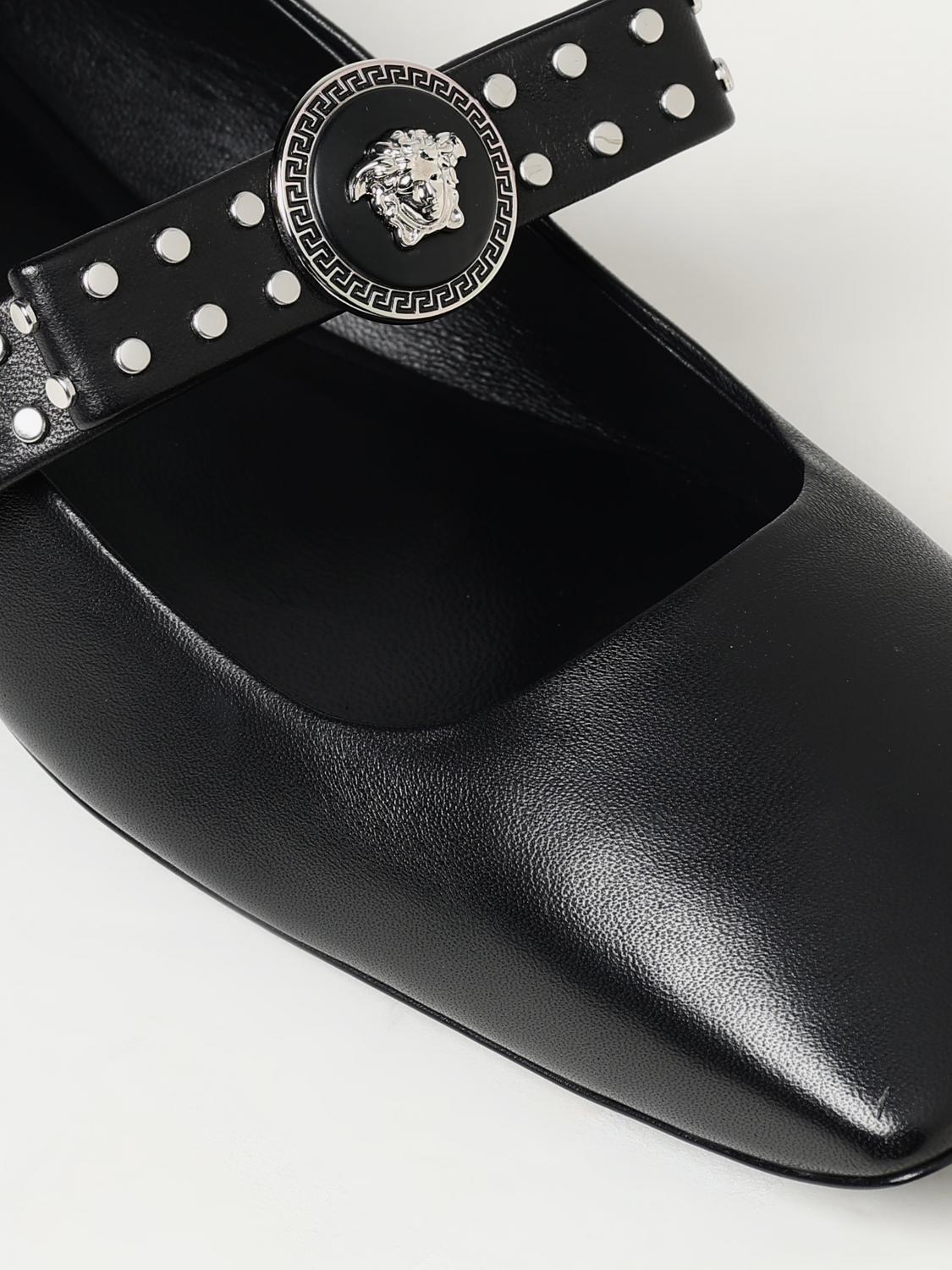 Versace Ballet Flats Woman Black