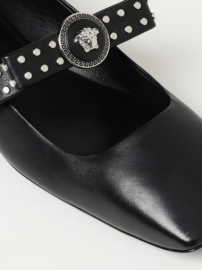 Versace Ballet Flats Woman Black