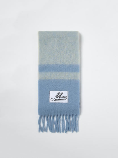 Marni Scarf Woman Gnawed Blue