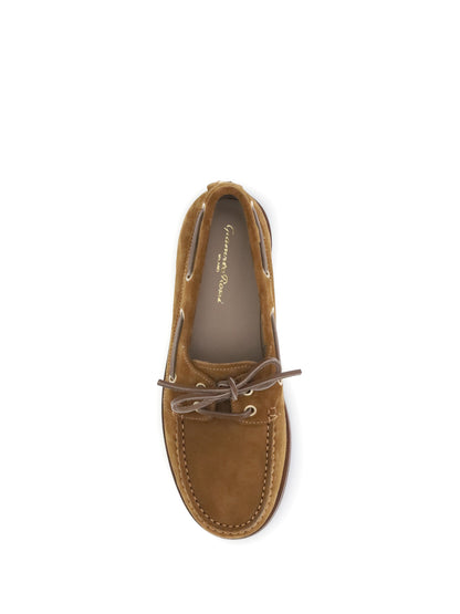 Gianvito Rossi Vandée suede Loafers - Texas+Cuoio