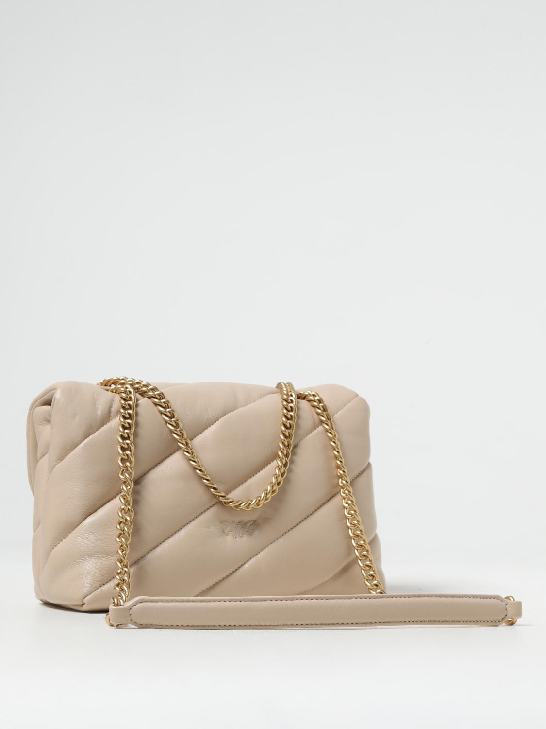 Pinko Shoulder Bag Woman Beige