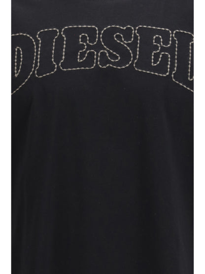 DIESEL T-Norm-V10 Logo Stitching T-Shirt