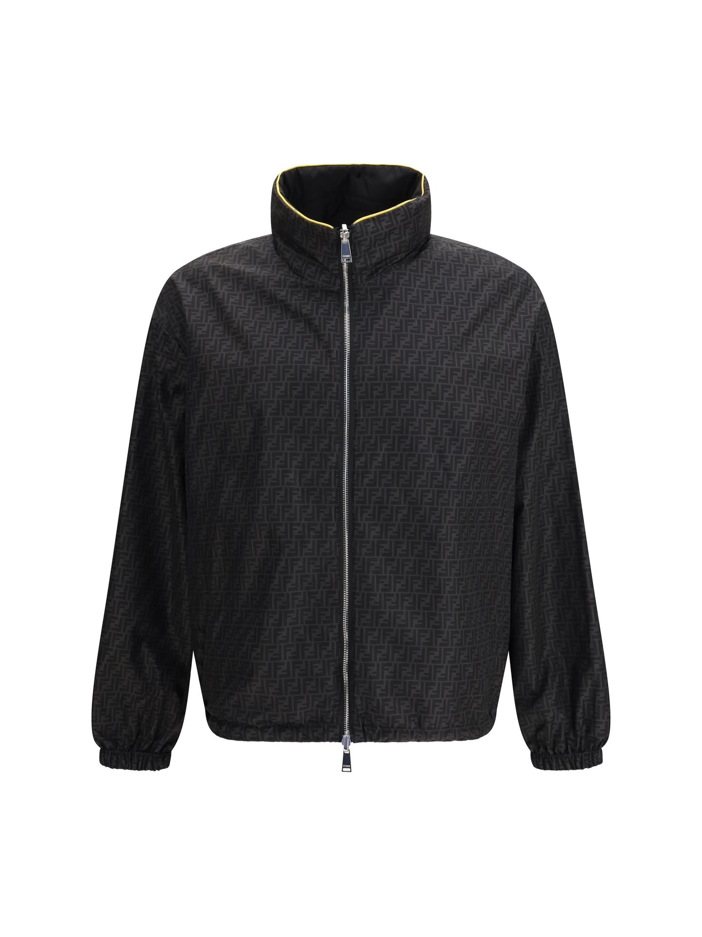 FENDI FF jacquard zipped reversible Windbreaker