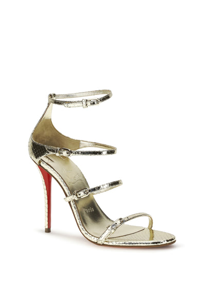 CHRISTIAN LOUBOUTIN Laminated python-print Sandals