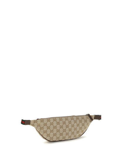 Gucci Small Flatpack Fanny Pack - Vint.Sand/Dk.Bro/Vrv