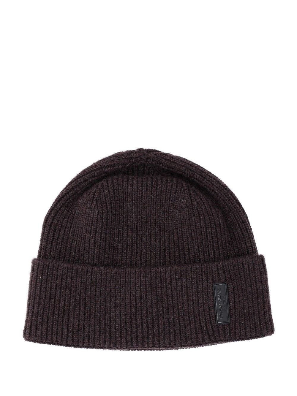 Giorgio Armani Cashmere Hat - Brown