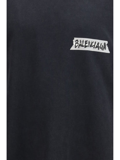 BALENCIAGA Long-sleeve Masking Tape T-shirt