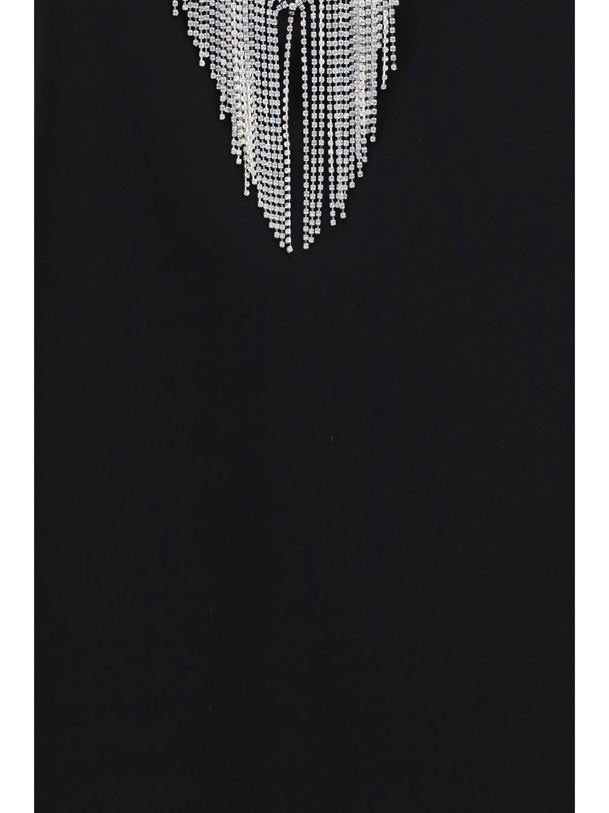 Max Mara Sportmax Faglia V-neck Top with crystals - Black