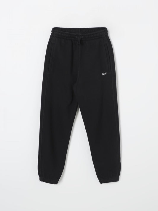 Off White Kids Pants Kids Black